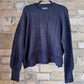 Grade & Gather Texture Grid Knit Sweater
