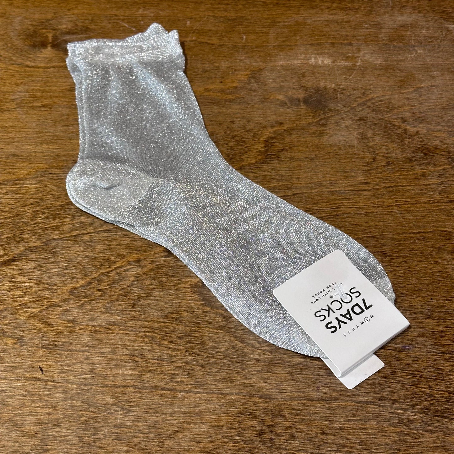 See-Through Glitter Socks