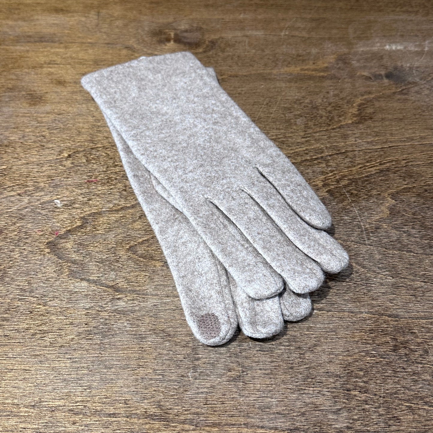 Two Tone Pastel Gloves Khaki
