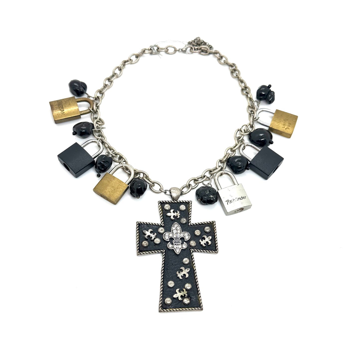 Linda Richman Cross Lock Necklace