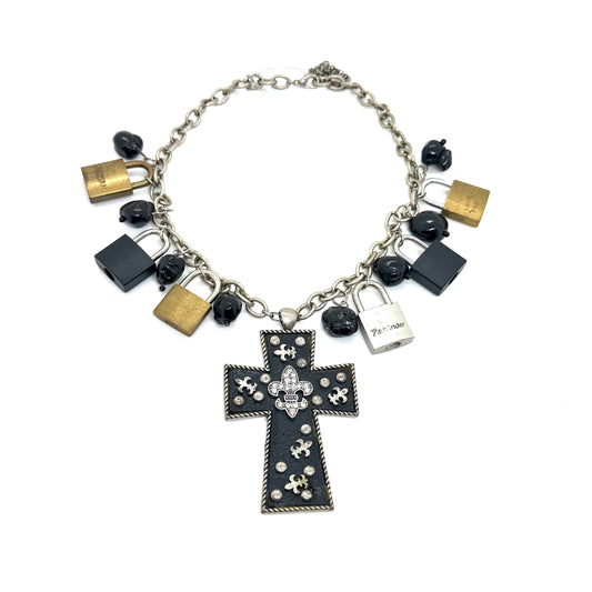 Linda Richman Cross Lock Necklace
