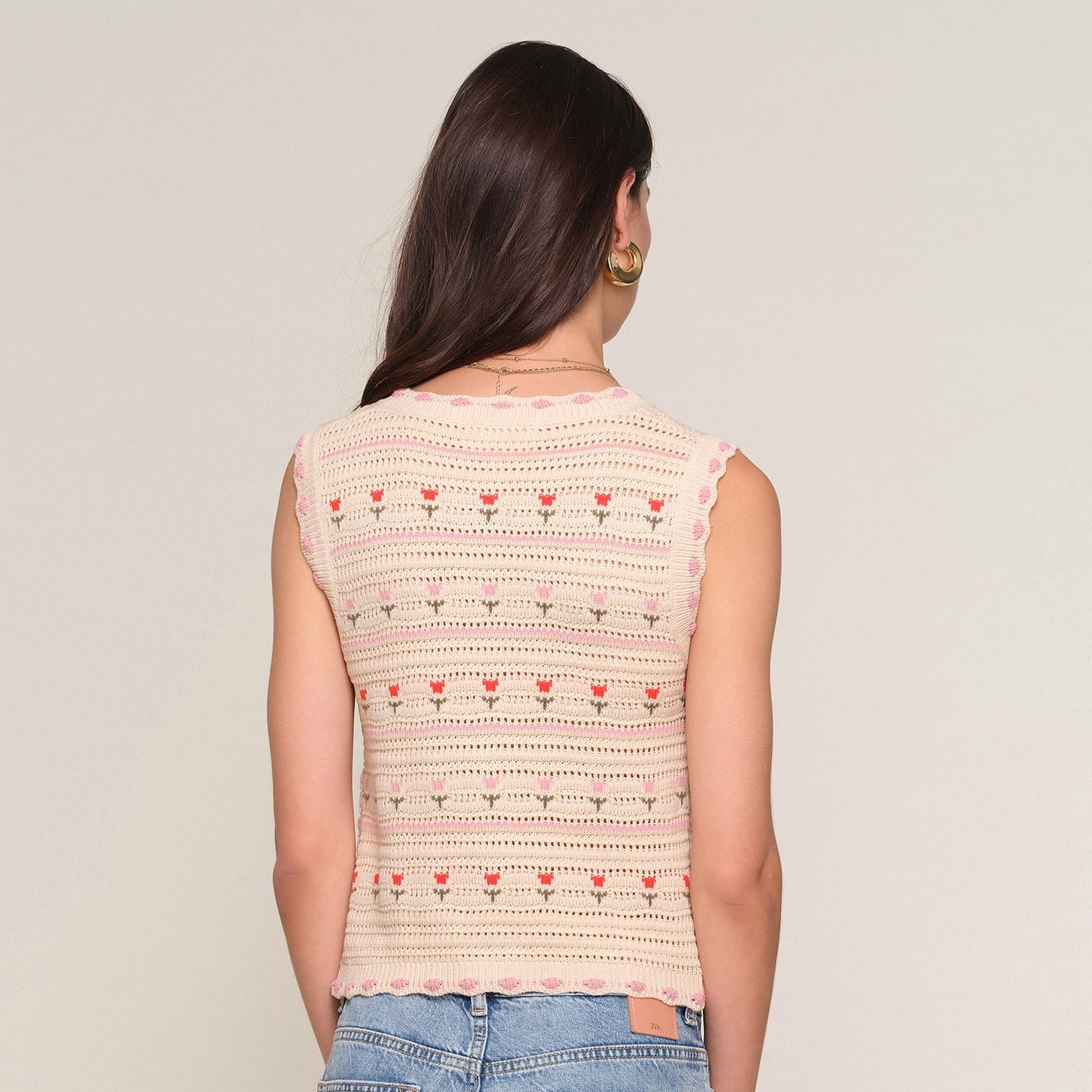 Heartloom Lucrezia Vest Ecru - shoostore