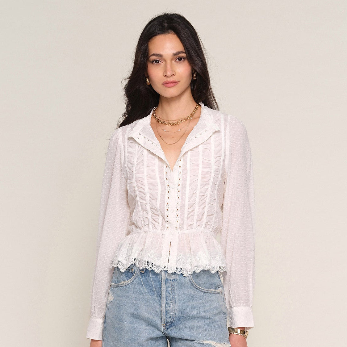Heartloom Saya Top Eggshell - shoostore