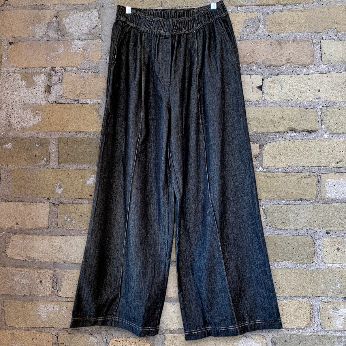 Grade & Gather Wide Straight Denim Pants - shoostore