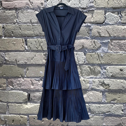 Current Air Navy Tiered Dress