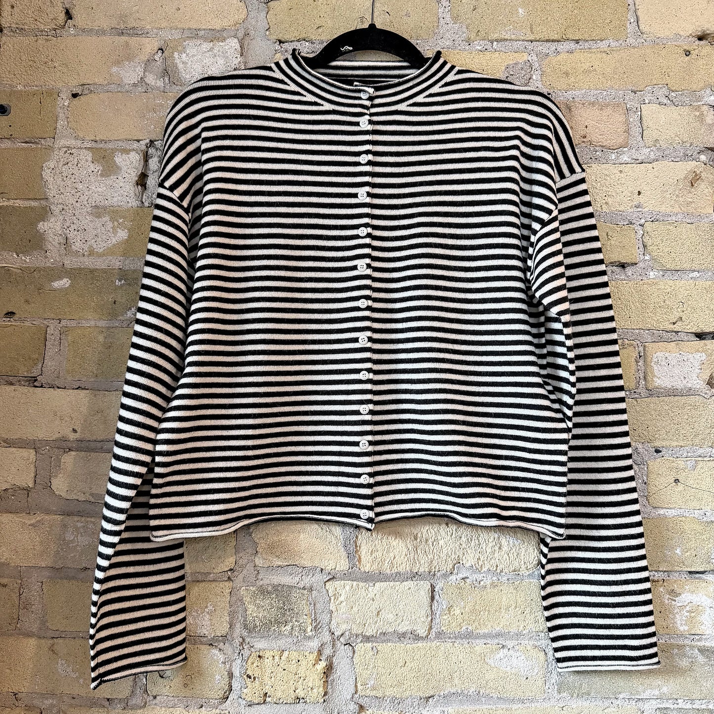 The Elisa Cardigan Black-Cream