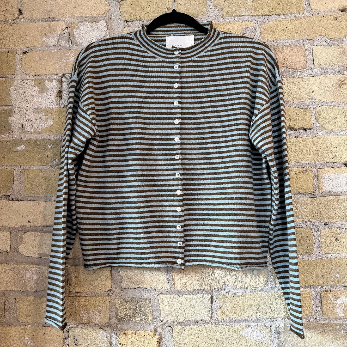 The Elisa Cardigan Blue-Brown