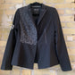 Gearhead Words Peplum Blazer Black