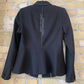 Gearhead Words Peplum Blazer Black