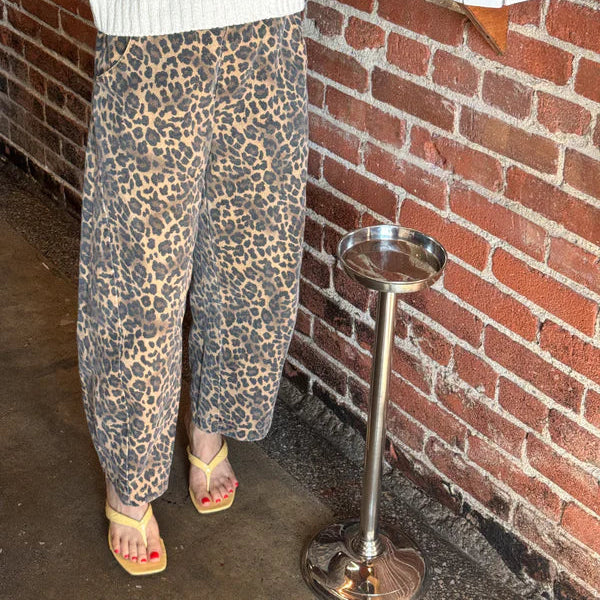 Le Bon Arc Pants Leopard