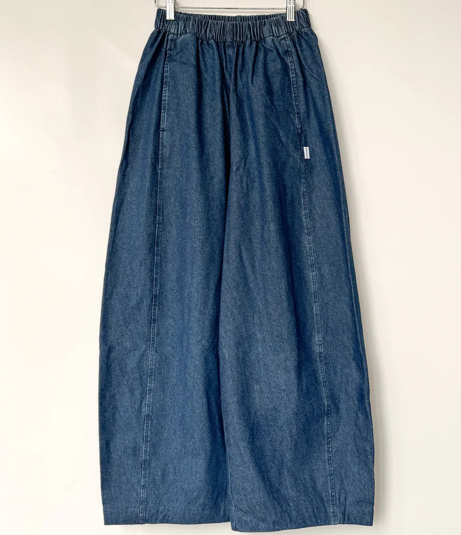 Le Bon Parachute Pants Blue Denim - shoostore