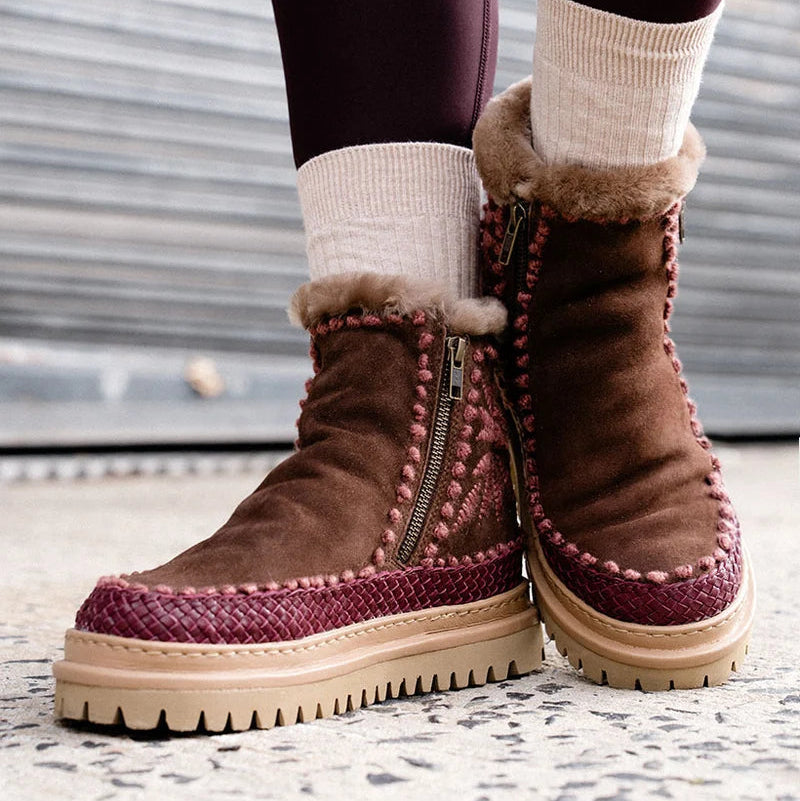 Laidback London Setsu 4.0 Floral Choc Rosso - shoostore