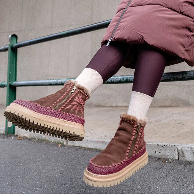 Laidback London Setsu 4.0 Floral Choc Rosso - shoostore