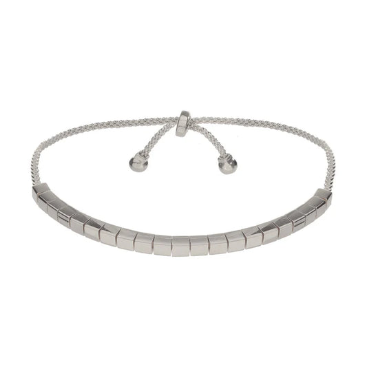 Jen Hansen Square Link Slider - Silver