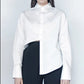 Article X Asymmetric Button Down White