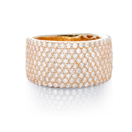 Jen Hansen Wide Band Ring Rose Gold