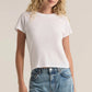 Modern Slub Tee In White