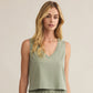 Sloane Sloane V-Neck Top Avocado - shoostore