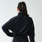 Mono B Sculpt Half Zip Pullover Black - shoostore