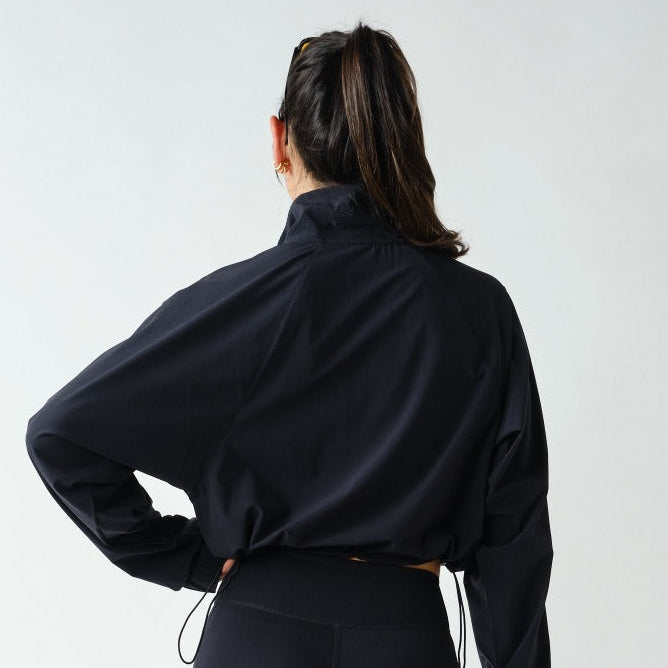 Mono B Sculpt Half Zip Pullover Black - shoostore