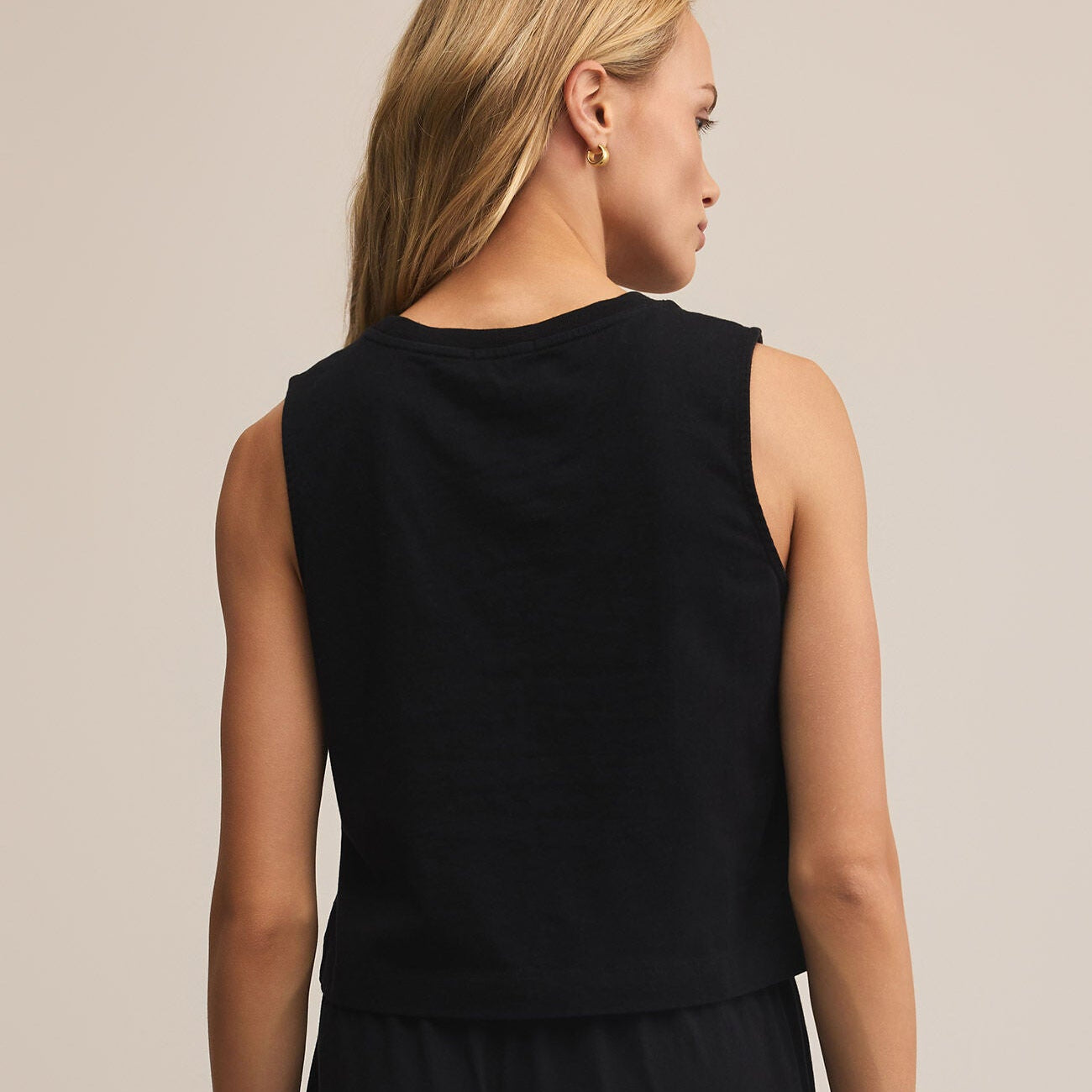 Sloane Muscle Tank True Black - shoostore