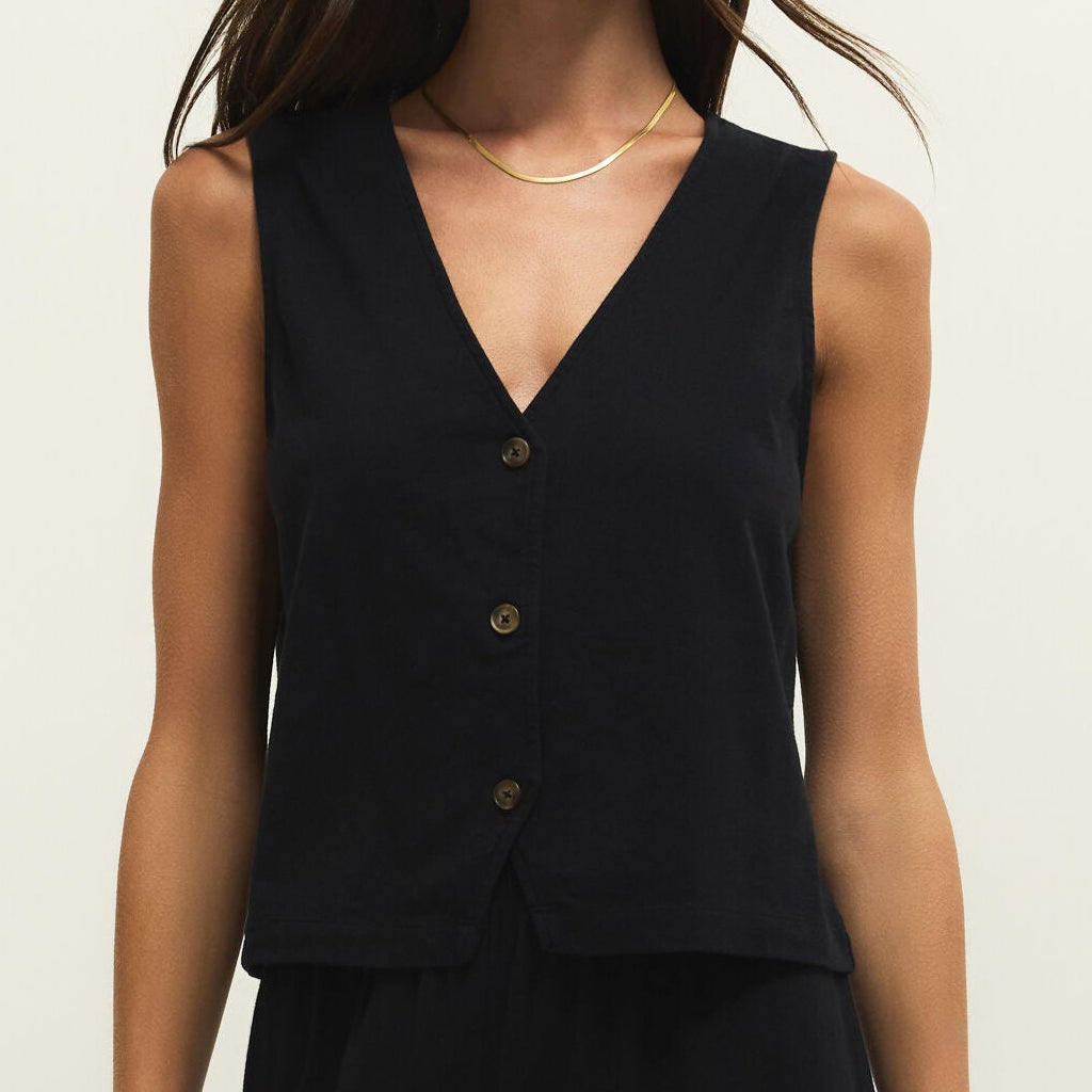 Noelle Jersey Top True Black - shoostore