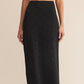 Via Lace Midi Skirt Black