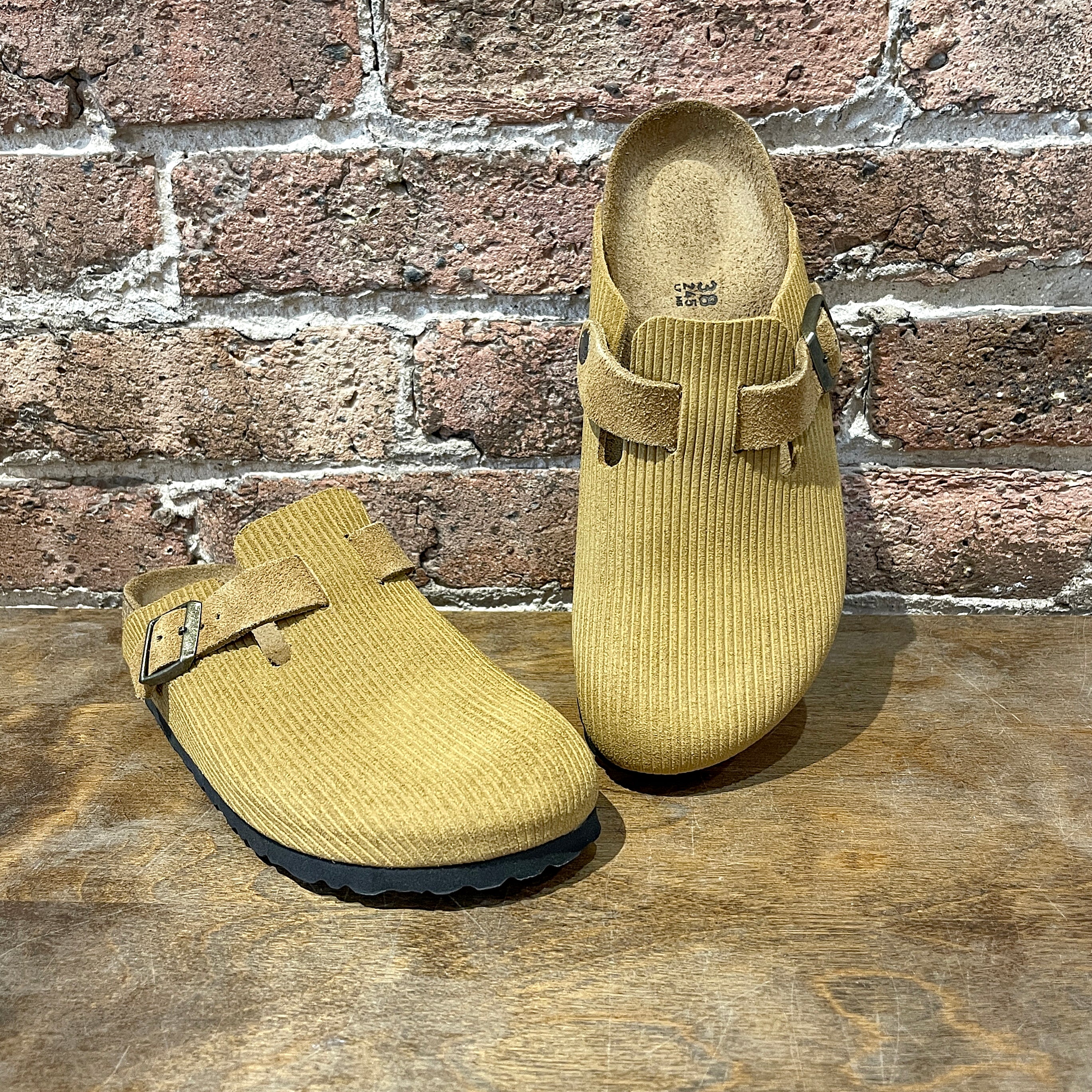 Corduroy clogs on sale