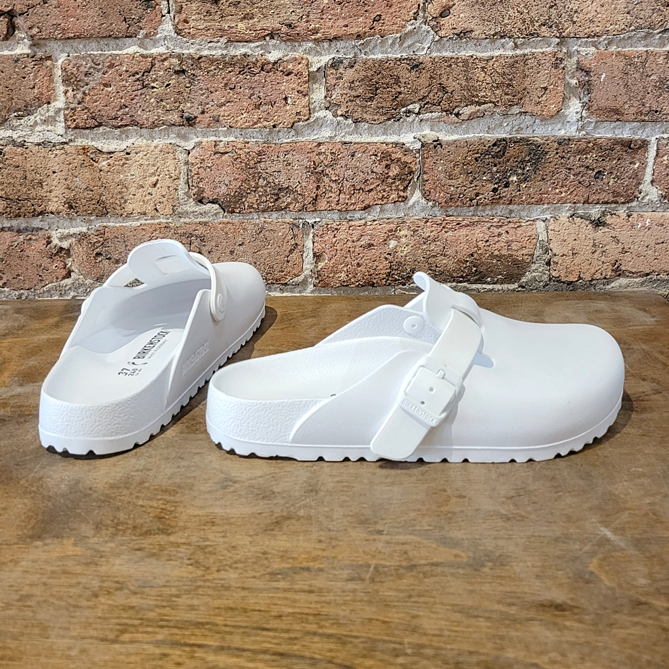 Birkenstock boston eva discount white