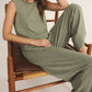 Z Supply Scout Jersey Crop Flair Pant Avocado - shoostore