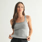 Mono B Square Neck Micro-Ribbed Tank