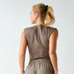 Mono B Micro-Ribbed Henley Tank - shoostore