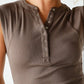 Mono B Micro-Ribbed Henley Tank - shoostore