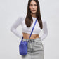 Divide & Conquer - Woven Neoprene Crossbody Periwinkle