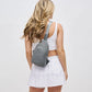 Beyond The Horizon - Woven Neoprene Sling Backpack Grey