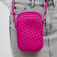 Divide & Conquer - Woven Neoprene Crossbody Fuschia