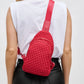 Beyond The Horizon - Woven Neoprene Sling Backpack Red