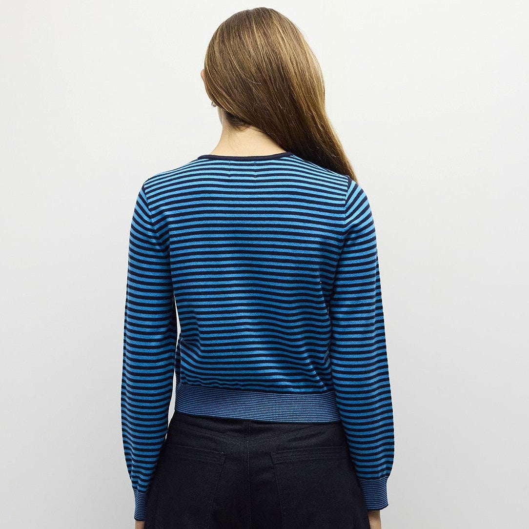 The Montana Cardigan Teal/Navy