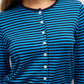 The Montana Cardigan Teal/Navy