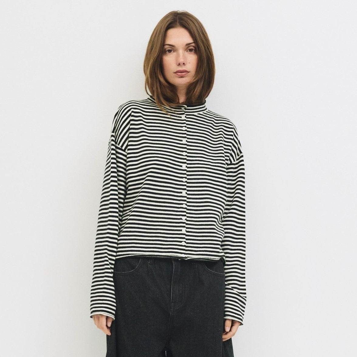 The Elisa Cardigan Black-Cream