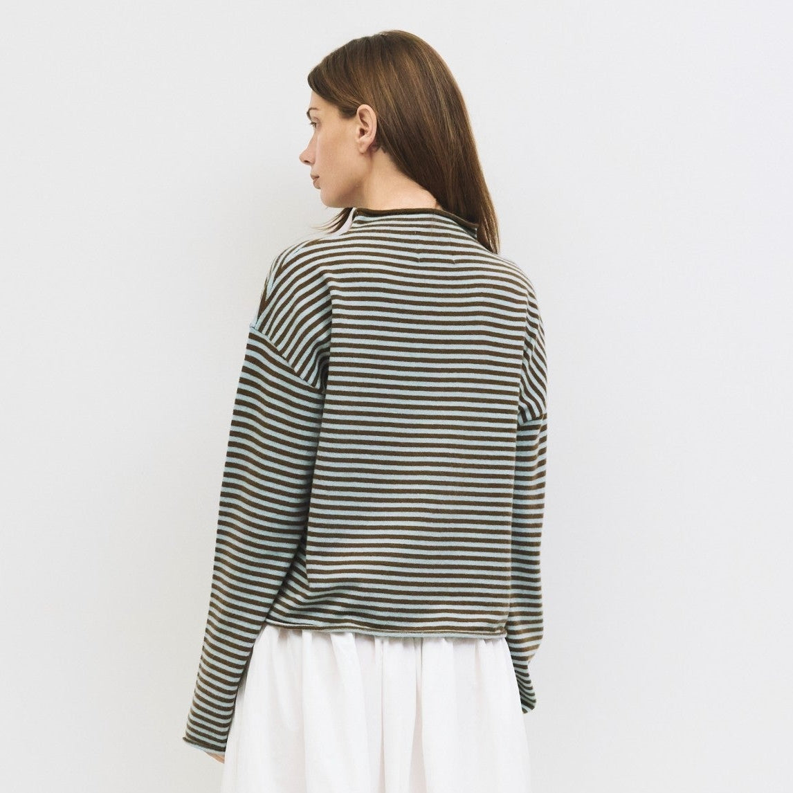 The Elisa Cardigan Blue-Brown