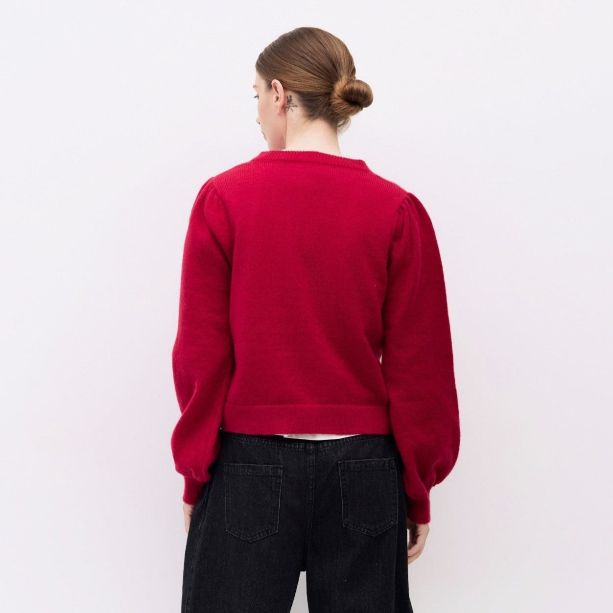 The Sola Cardigan Red