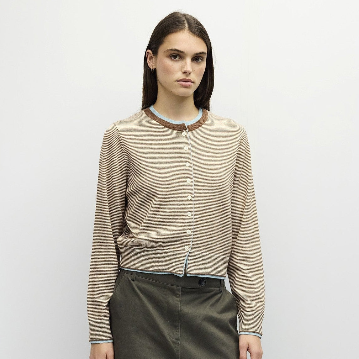 The Natasha Cardigan Brown