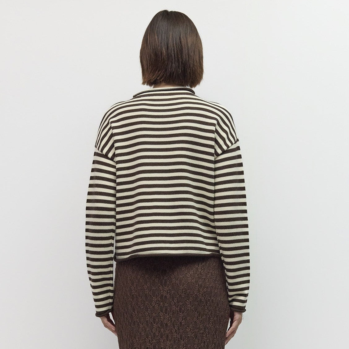 The Cecelia Cardigan Brown/Cream