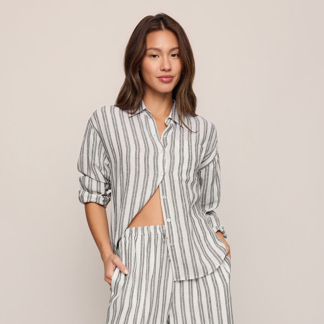 Z Supply The Perfect Striped Button Up - shoostore