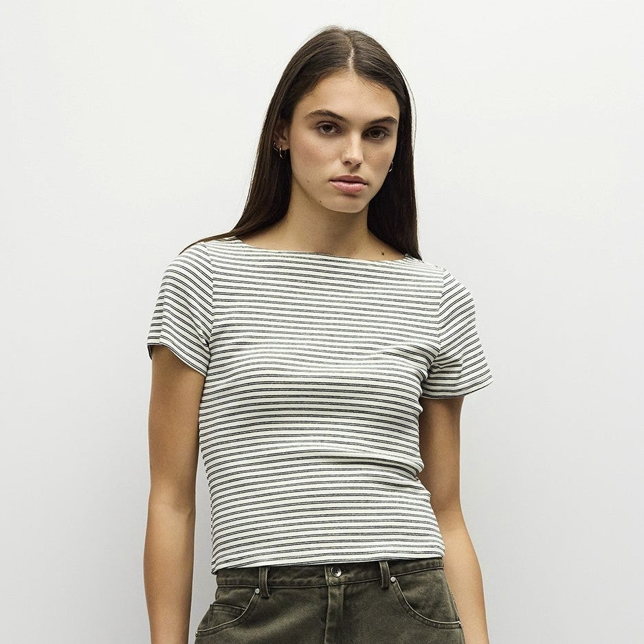 The Heidi Top White/Black