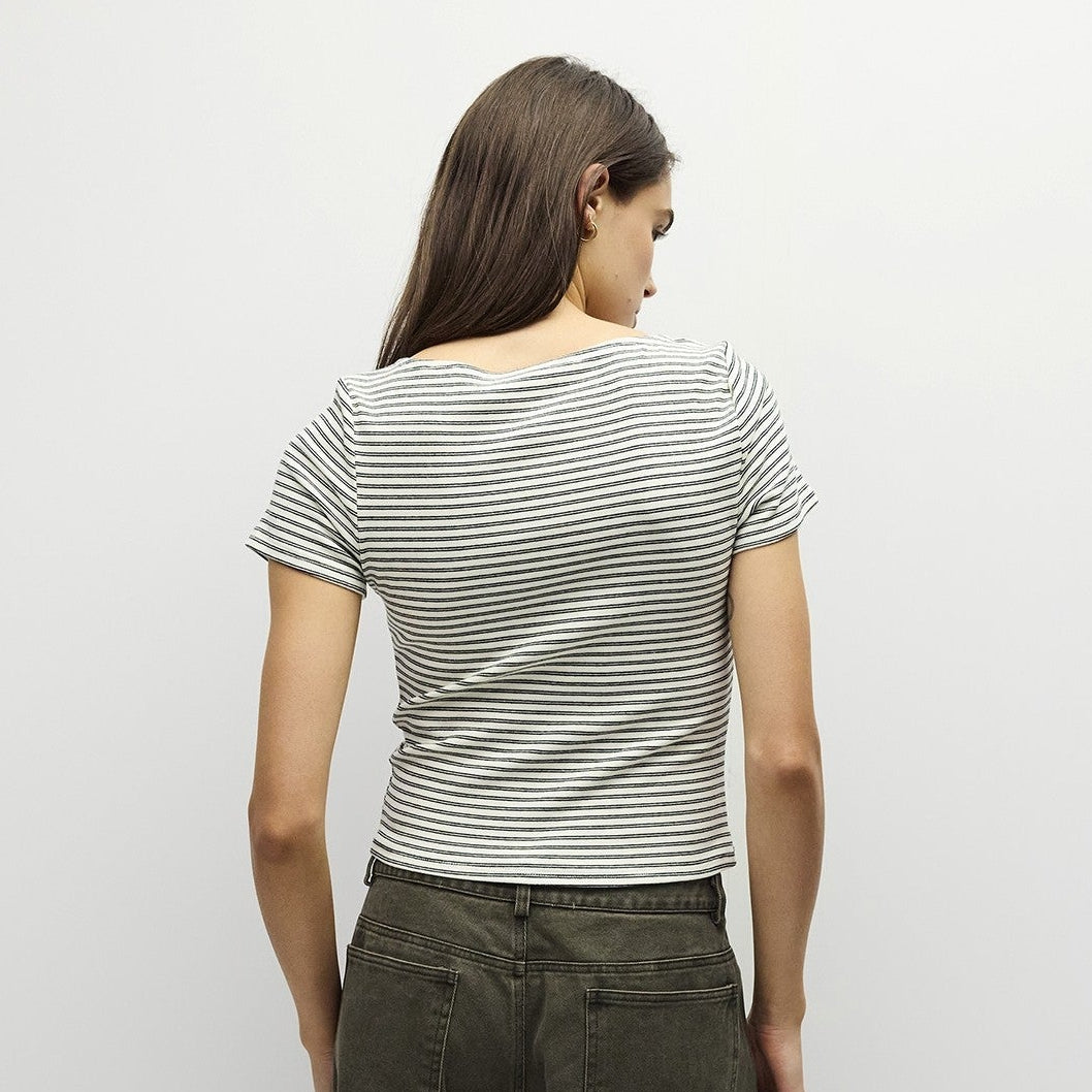 The Heidi Top White/Black