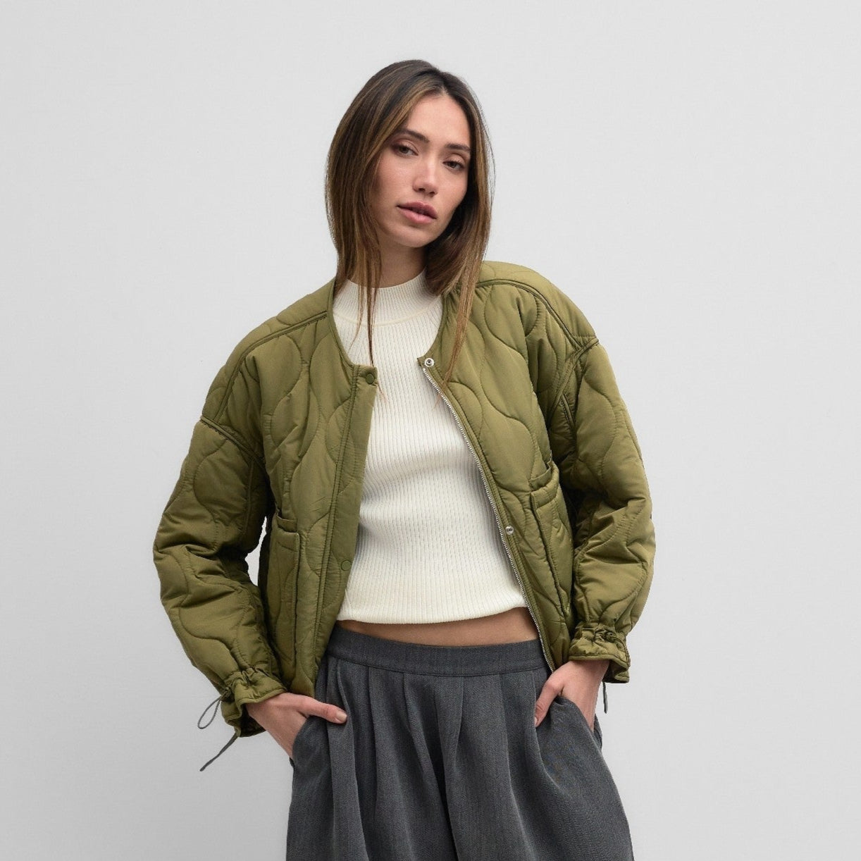 The Kara Jacket Olive