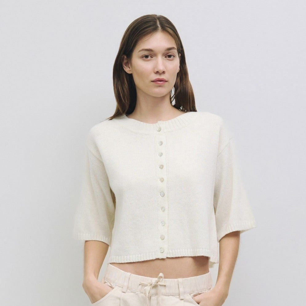 The Stacey Cardigan Cream