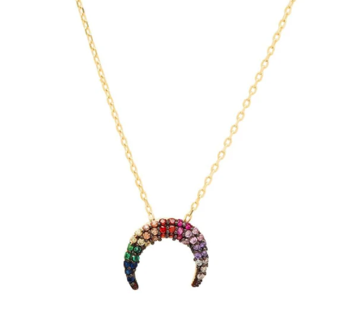 Jen Hansen Rainbow Horn Necklace